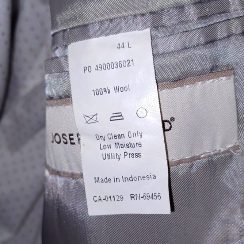 Solid Gray Luxe Mens Suit, 44L, 40W / 30L - Picture 11 of 12